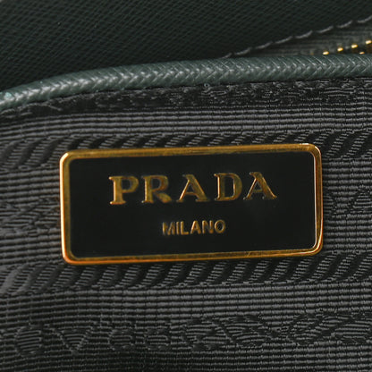 Prada Saffiano Large Galleria Double Zip Tote Smeraldo 6 of 12