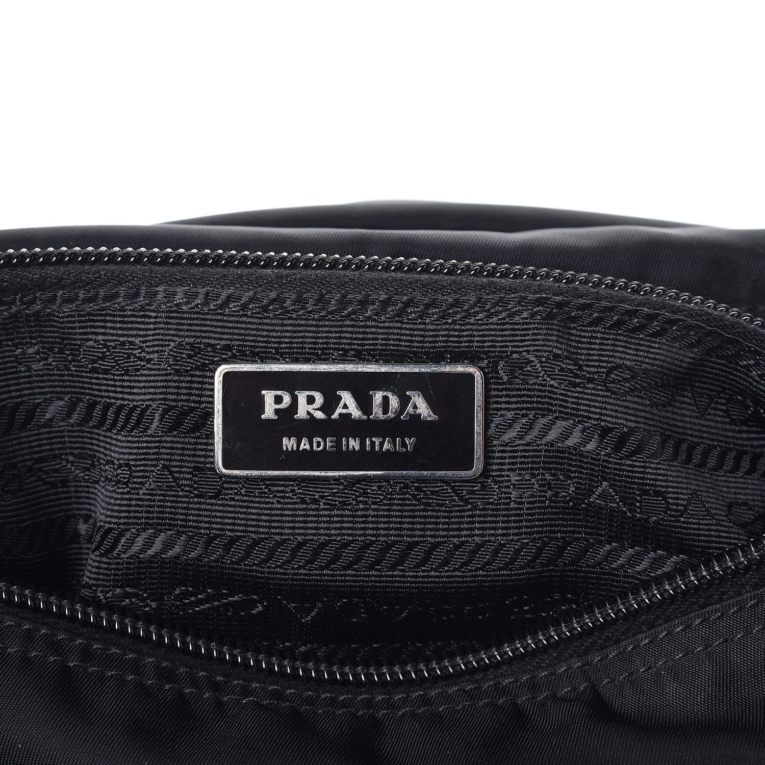 Prada Nylon Vela Messenger Bag Black 9 of 9