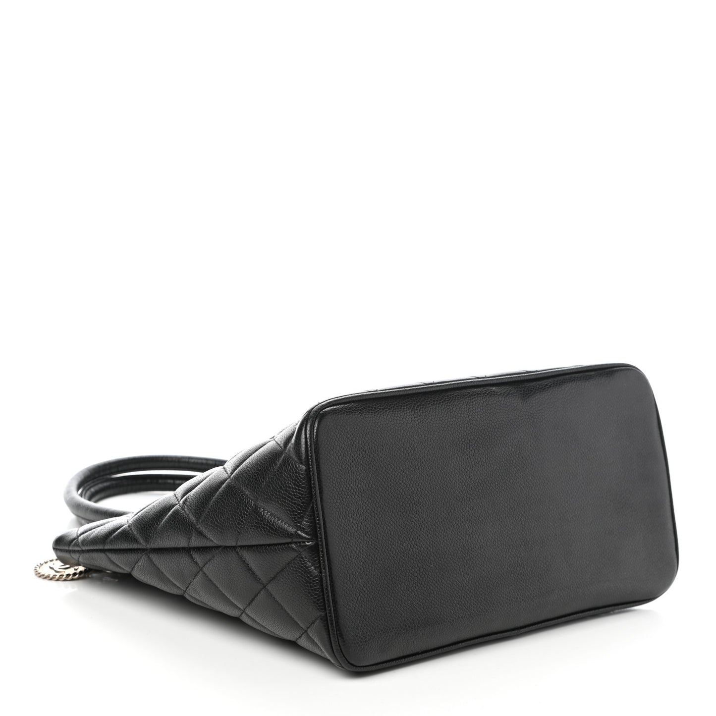 Caviar Quilted Medallion Tote Black