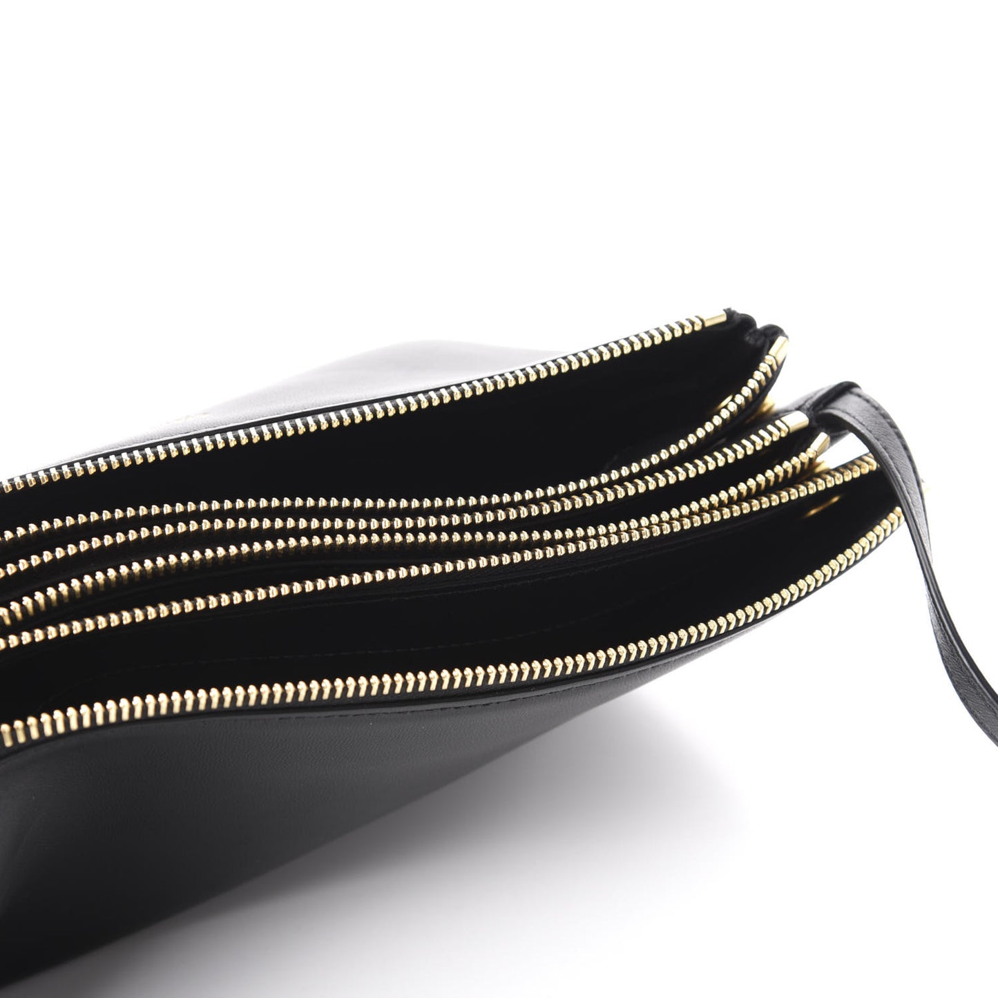 Lambskin Large Trio Crossbody Bag Black