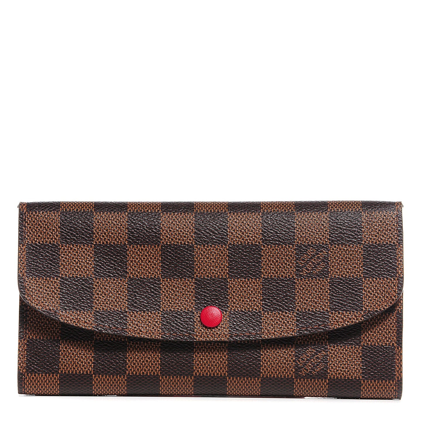 Damier Ebene Emilie Wallet Red