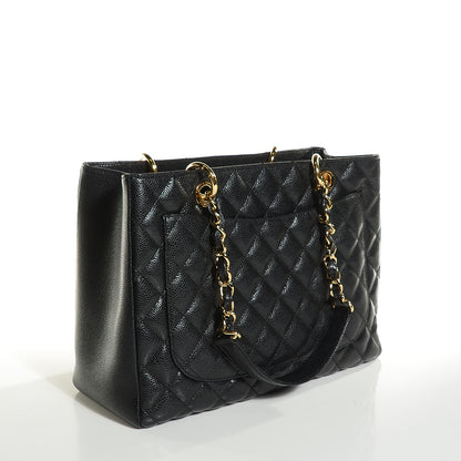 Chanel Caviar Quilted Grand Shopping Tote GST Black 3 of 7