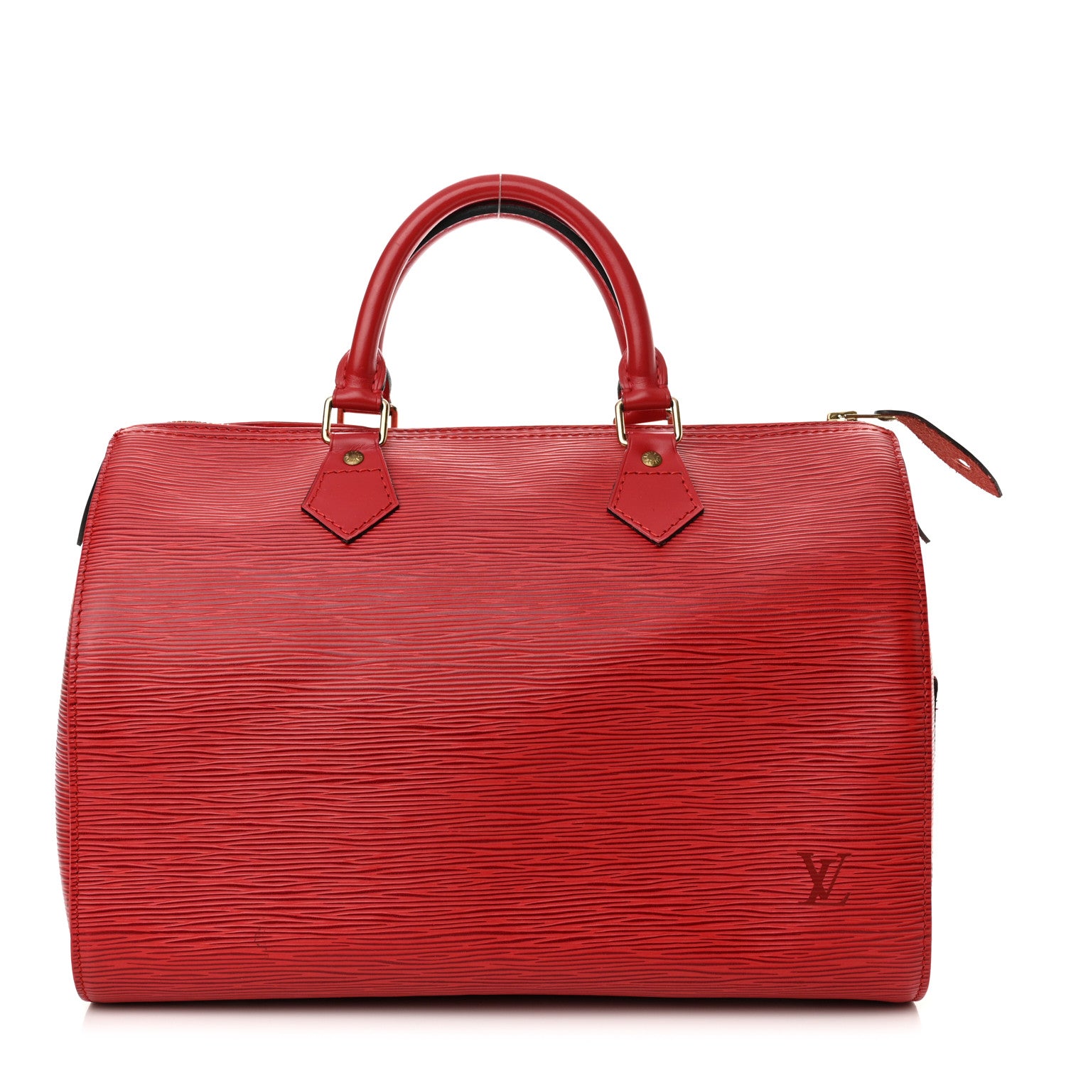 Louis Vuitton Epi Speedy 30 Castillan Red 1 of 17