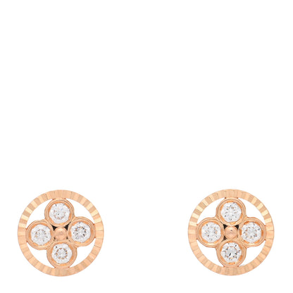 Louis Vuitton 18K Pink Gold Diamond Blossom BB Earrings 1 of 4