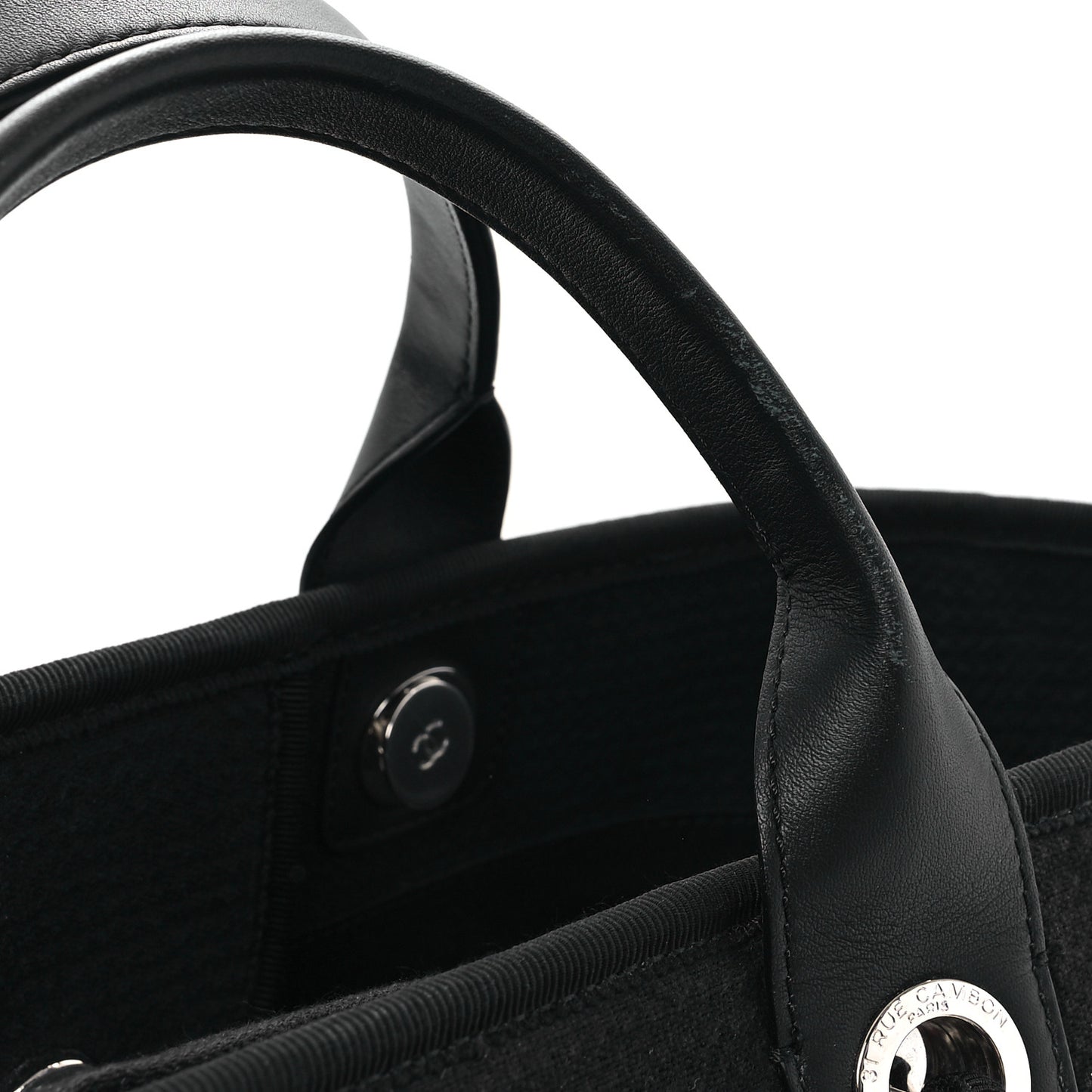 Mixed Fibers Medium Deauville Tote Black