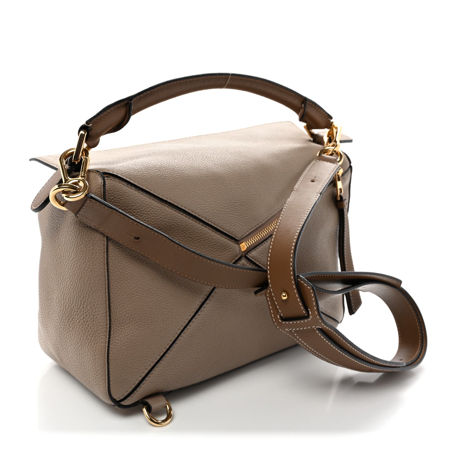 Loewe Grained Calfskin Medium Puzzle Bag Sand Mink 3 of 10
