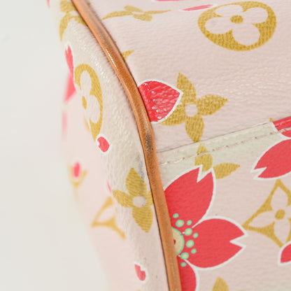 Louis Vuitton Monogram Cherry Blossom Sac Retro Bag Red 4 of 13