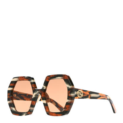 Gucci Acetate Square Sunglasses GG0772S Black Brown 1 of 6