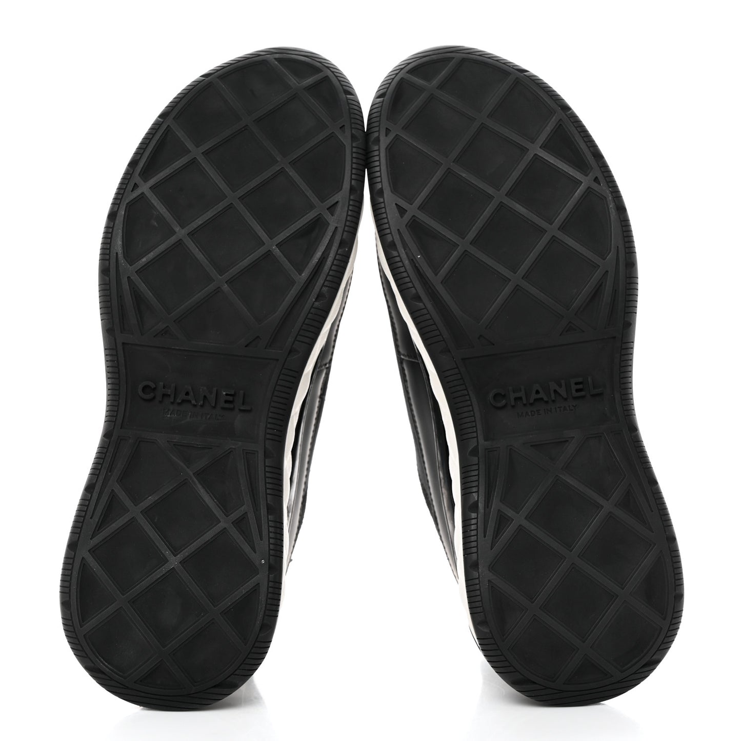 Velvet Calfskin Mixed Fibers CC Sneakers 37 Black