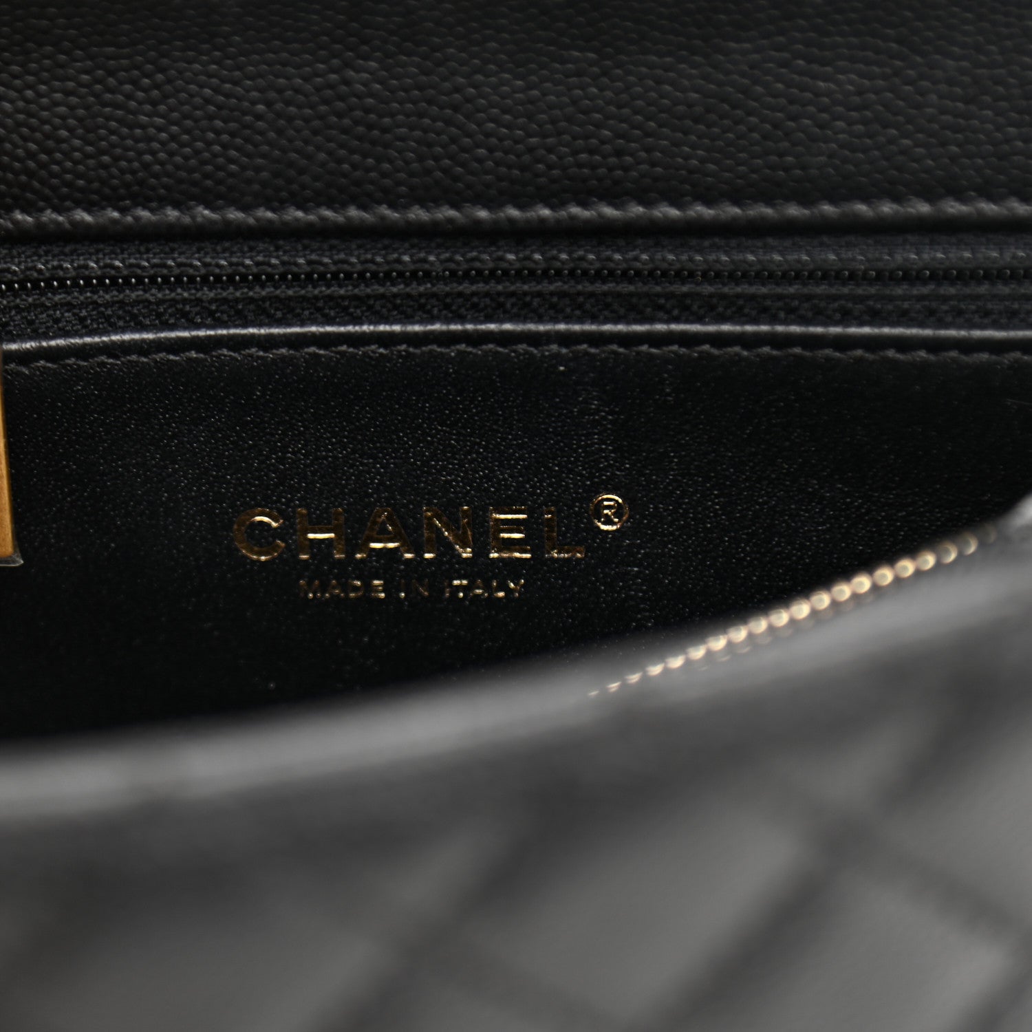 Chanel Caviar Lizard Embossed Quilted Small Coco Handle Flap Black 7 of 12