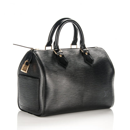 Louis Vuitton Epi Speedy 25 Black 3 of 7
