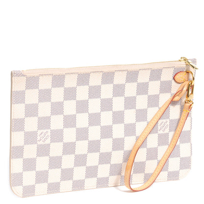 Louis Vuitton Damier Azur Neverfull MM GM Pochette 3 of 8