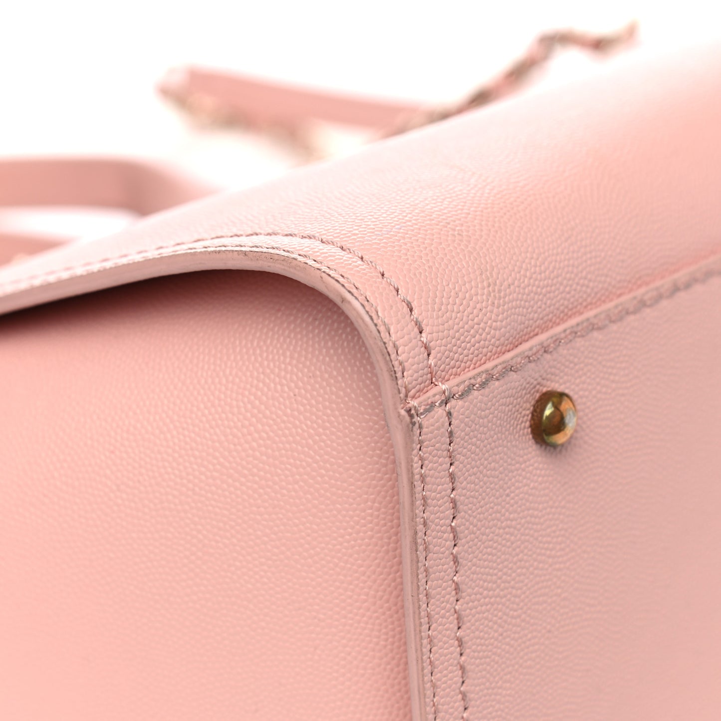 Caviar Small Studded Deauville Tote Light Pink