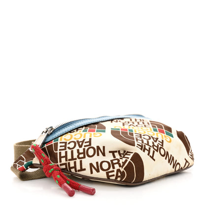 Gucci X THE NORTH FACE Econyl Nylon Belt Bag White Sky Blue 4 of 13