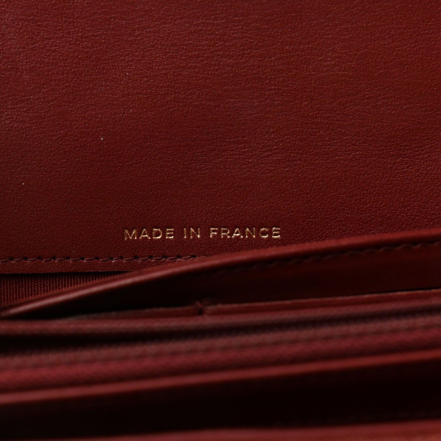 Caviar Quilted Boy Flap Wallet Red