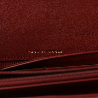 Chanel Caviar Quilted Boy Flap Wallet Red 7 of 9