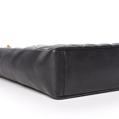 Chanel Caviar Quilted Petit Shopping Tote PST Black 10 of 12
