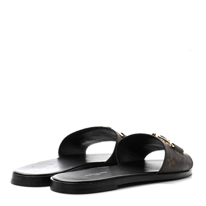 Louis Vuitton Patent Monogram Lock It Flat Mules 40 4 of 8
