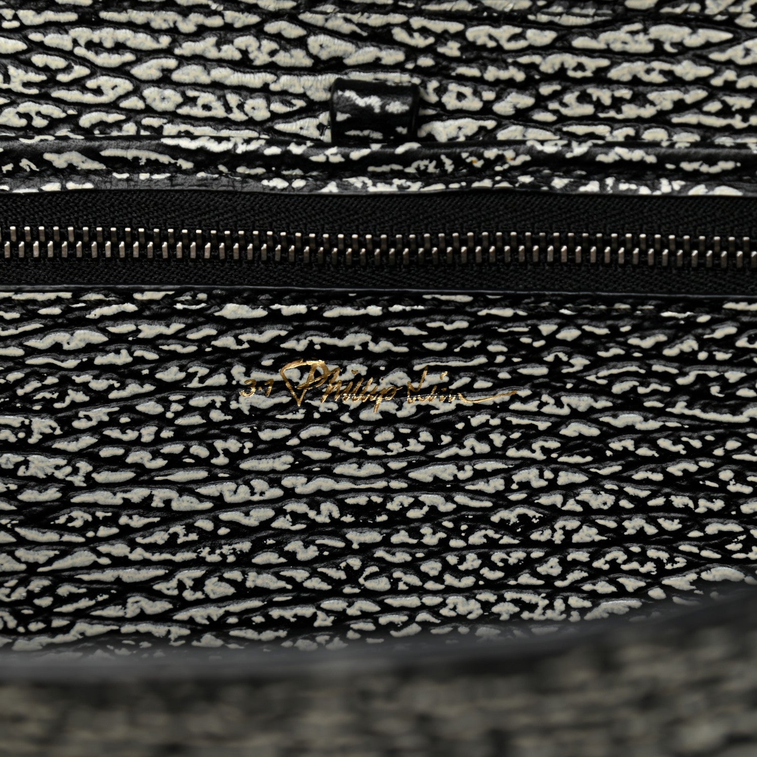 3.1 Phillip Lim Textured Calfskin Medium Pashli Satchel Black Cream 6 of 9