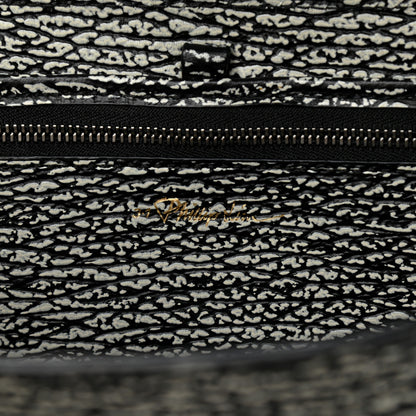3.1 Phillip Lim Textured Calfskin Medium Pashli Satchel Black Cream 6 of 9