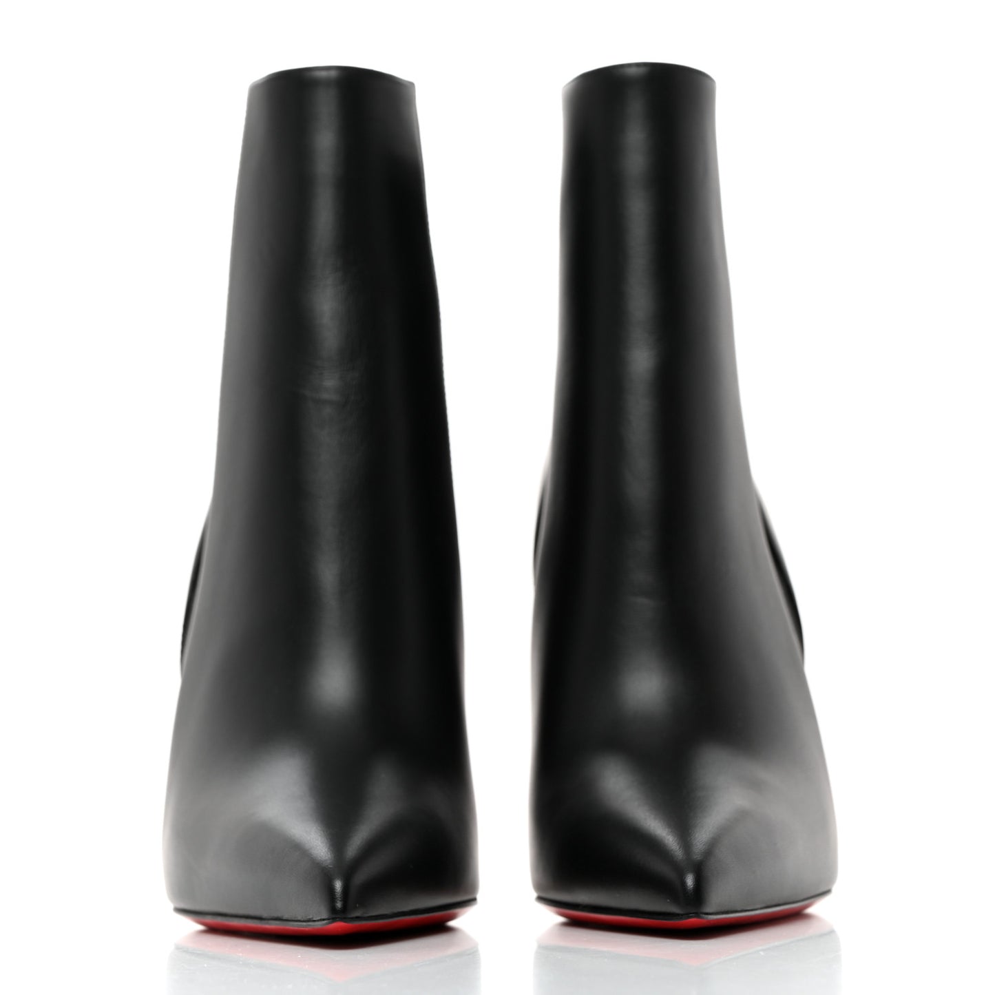 Calfskin Chelsea Chick 100 Stiletto Boots 38.5 Black