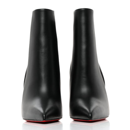 Christian Louboutin Calfskin Chelsea Chick 100 Stiletto Boots 38.5 Black 2 of 7