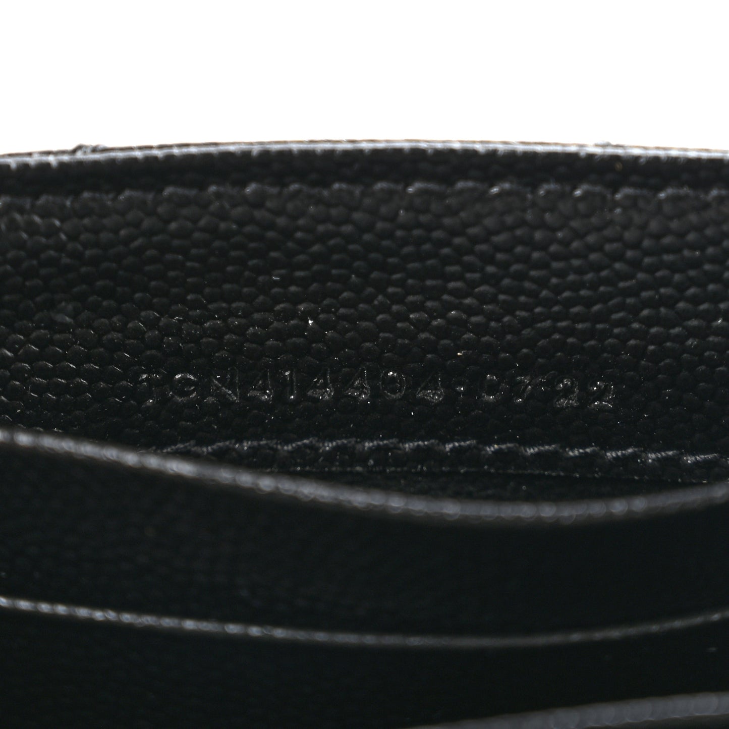 Grain De Poudre Matelasse Chevron Small Monogram Envelope Wallet Black