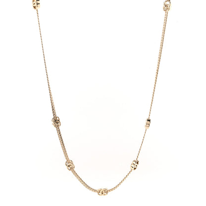 Chanel Metal CC Short Chain Necklace Gold 1 of 7