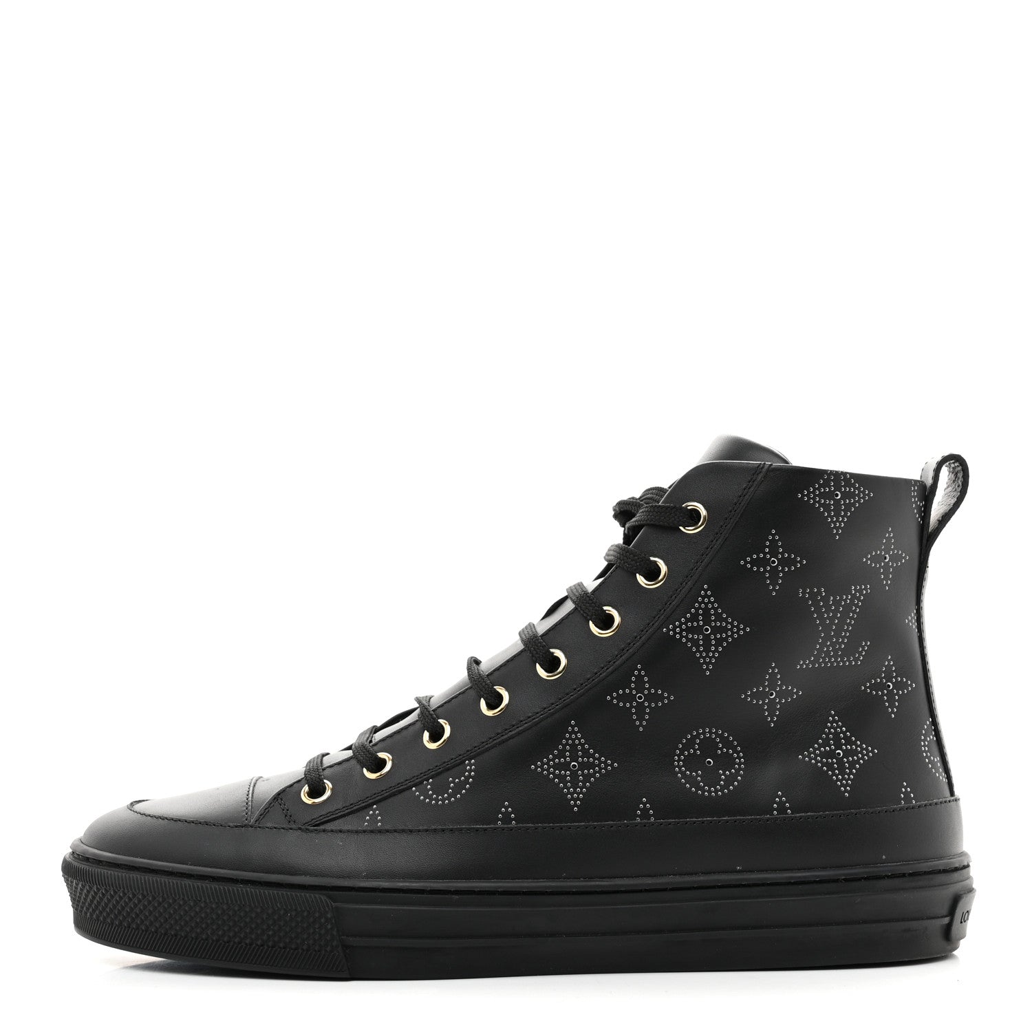 Louis Vuitton Calfskin Monogram Stellar Sneaker Boots 39 Black White 1 of 10