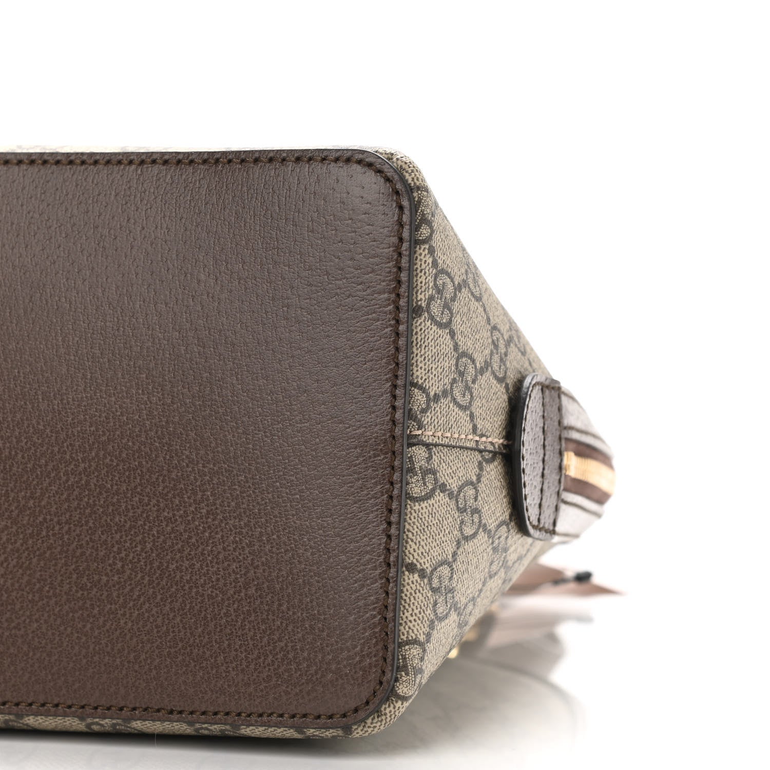 Gucci GG Supreme Monogram Web Medium Ophidia Top Handle Dome Bag Brown 10 of 10