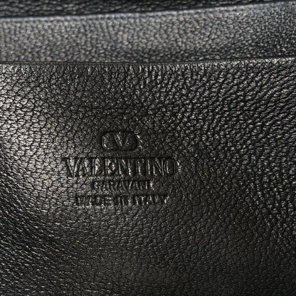 Valentino Garavani Grainy Calfskin Mini Rockstud Shopping Bag Black 6 of 9