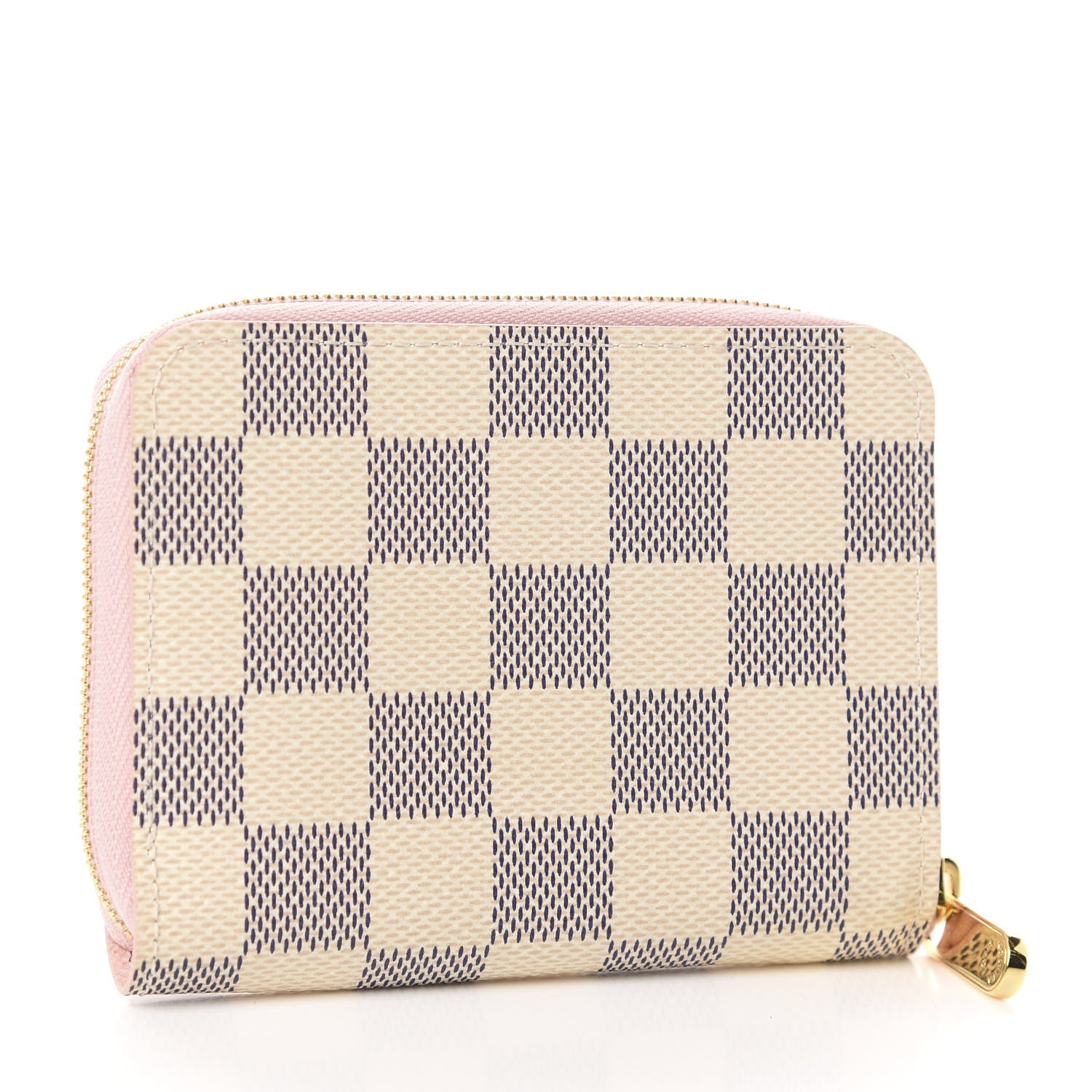 Louis Vuitton Damier Azur Zippy Coin Purse Rose Ballerine 3 of 8