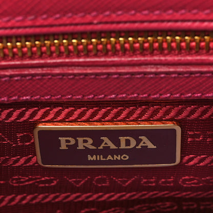 Prada Saffiano Small Galleria Double Zip Tote Fuxia 4 of 12