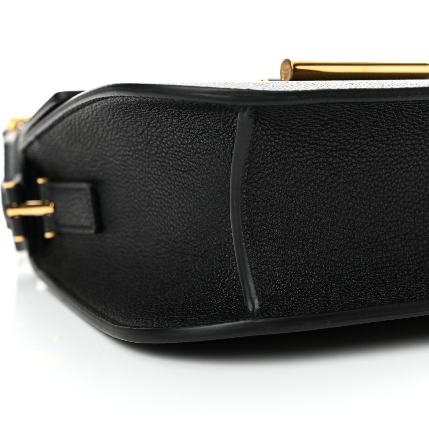 Tom Ford Grained Calfskin Mini T Clasp Tara Crossbody Bag Black 7 of 12