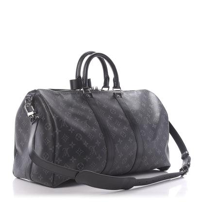 Louis Vuitton Monogram Eclipse Keepall Bandouliere 45 2 of 8
