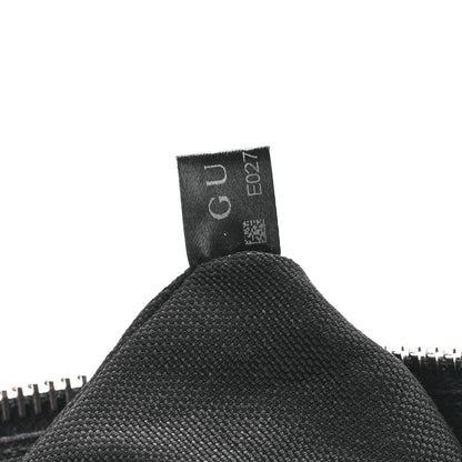 Gucci Soft GG Supreme Monogram Appia Calfskin Web East West Messenger Bag Black Grey 8 of 12