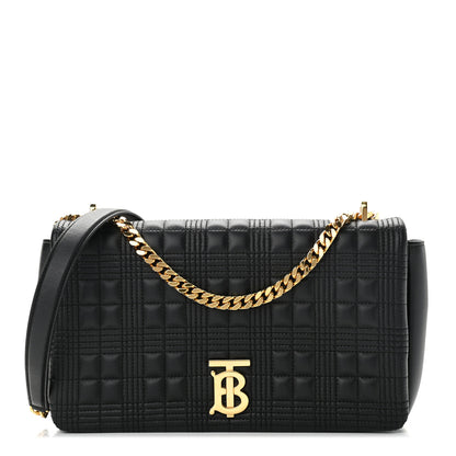 Burberry Lambskin Quilted Medium Lola Bag Black 1 of 18