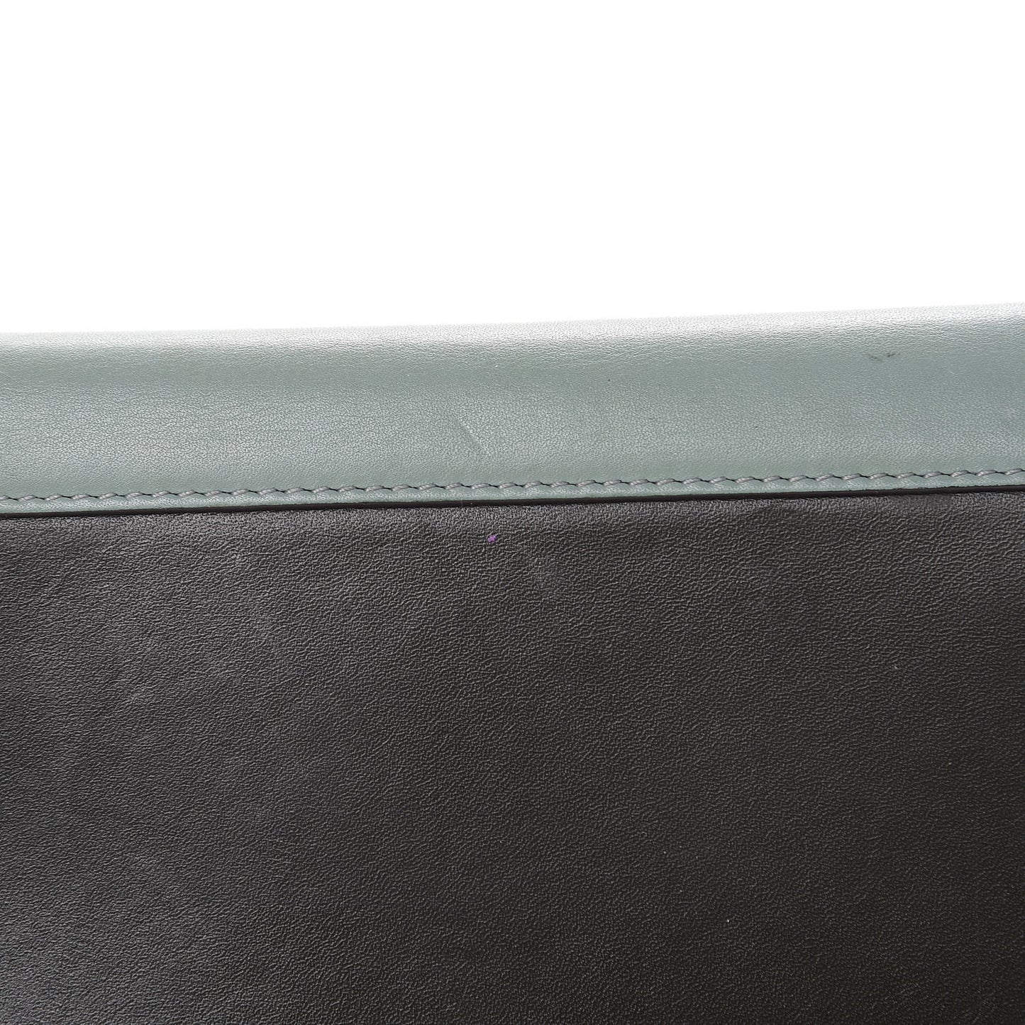 Smooth Calfskin Pocket Tri-Fold Multifunction Envelope Flap Wallet Jade