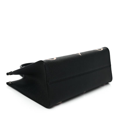 Louis Vuitton Empreinte Monogram Giant Onthego MM Black Beige 4 of 10