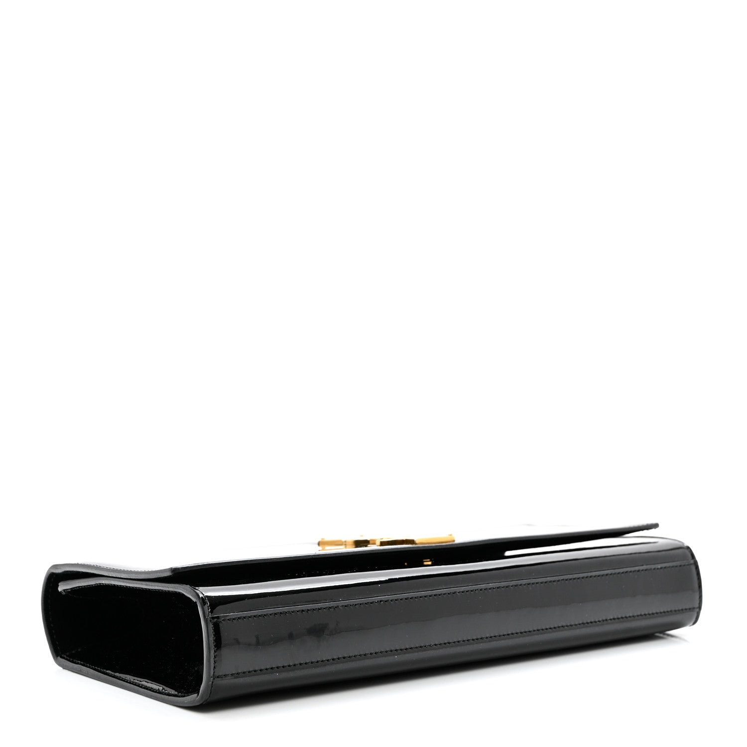 Saint Laurent Patent Classic Monogram Cassandre Clutch Black 4 of 6