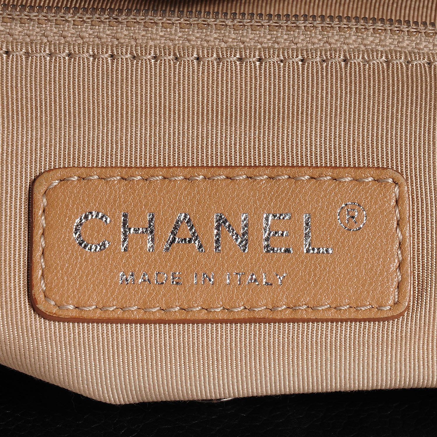 Chanel Caviar Expandable Zip Shoulder Bag Black 6 of 8