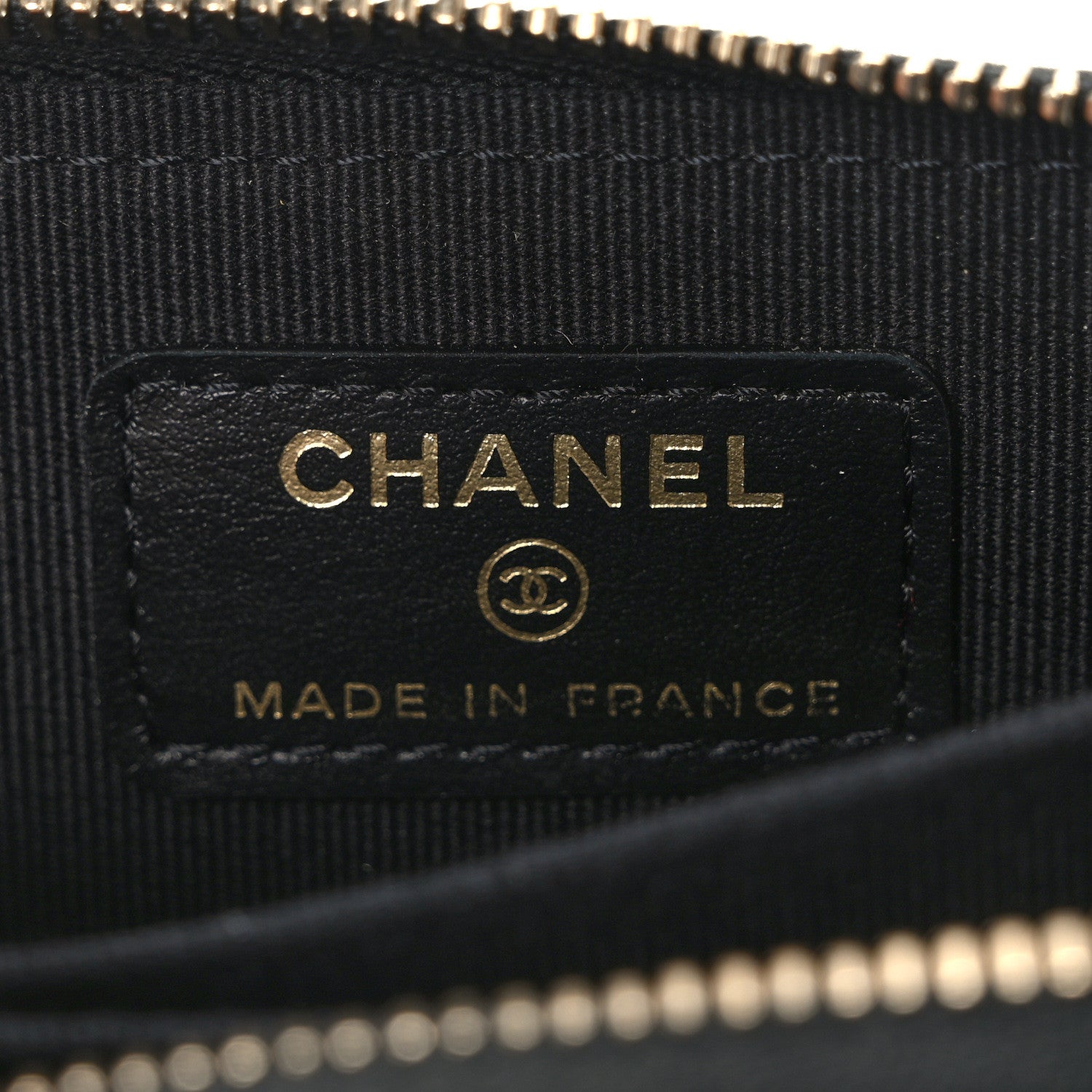 Chanel Shiny Caviar Quilted Strass CC Zip Coin Purse Black 6 of 9