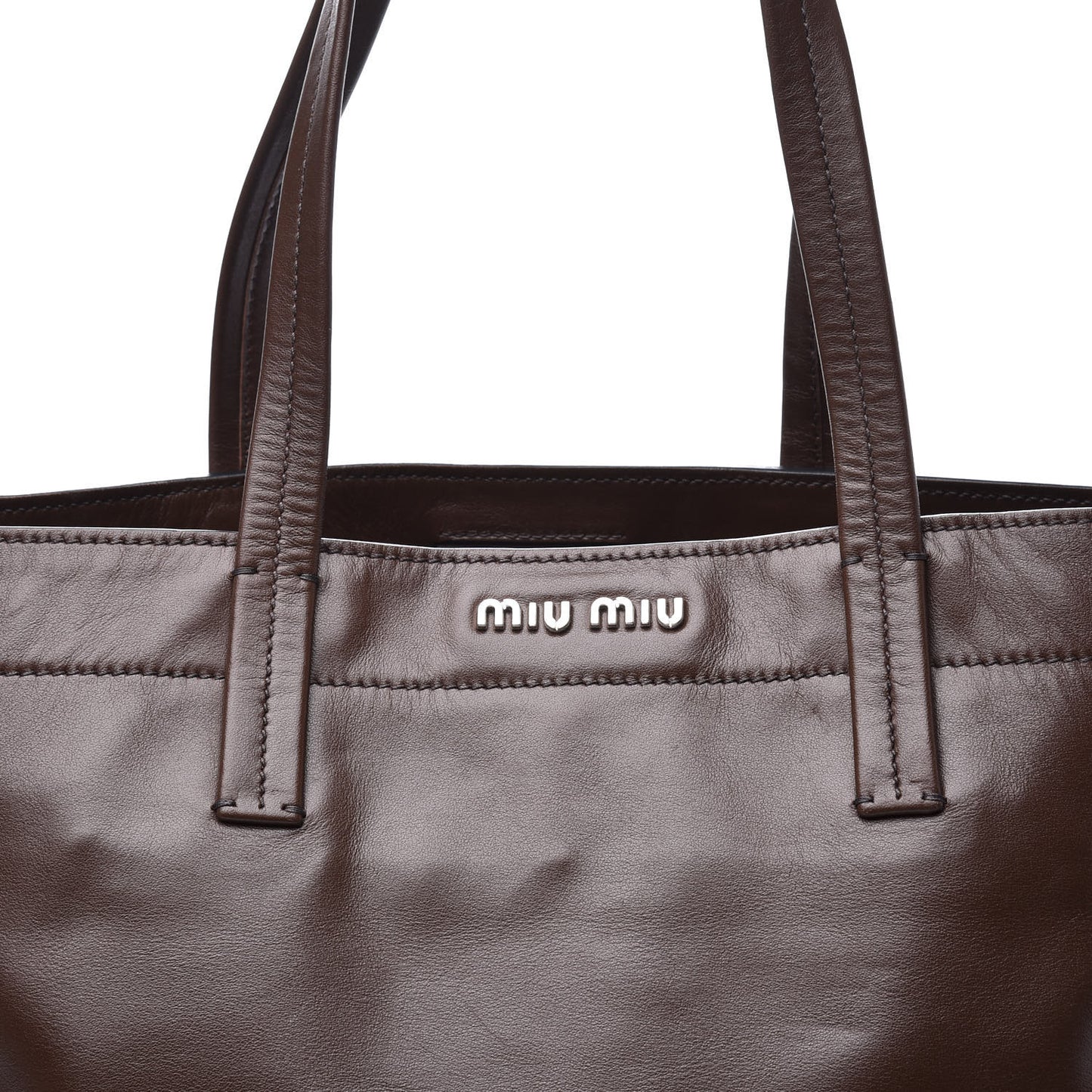 Vitello Soft Calfskin Shopping Tote Bruciato