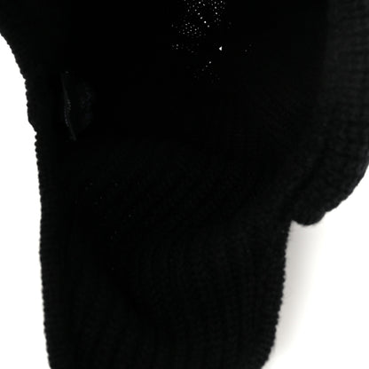 Chanel Cashmere CC Beanie Hat Black White 4 of 5