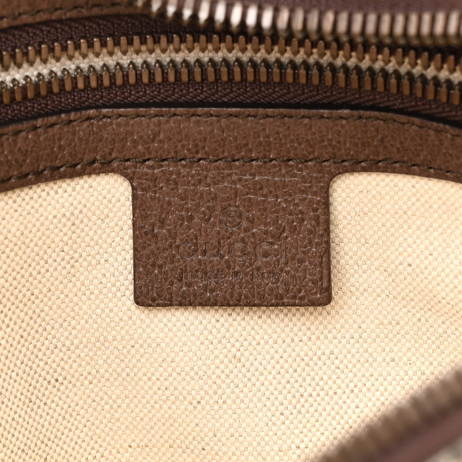 Gucci Soft GG Supreme Monogram Medium Ophidia Belt Bag Dark Brown 6 of 11