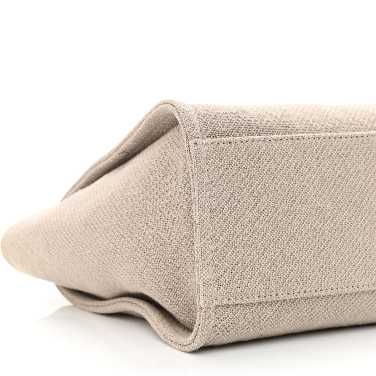 Mixed Fibers Small Deauville Tote Beige Black