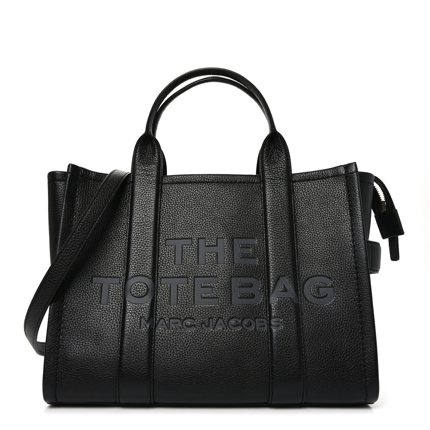 Grained Calfskin Medium The Tote Bag Black