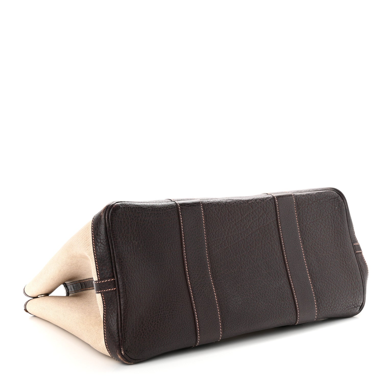 Hermes Toile Buffle Gala Garden Party Tote 36 MM Marron Fonce 4 of 21
