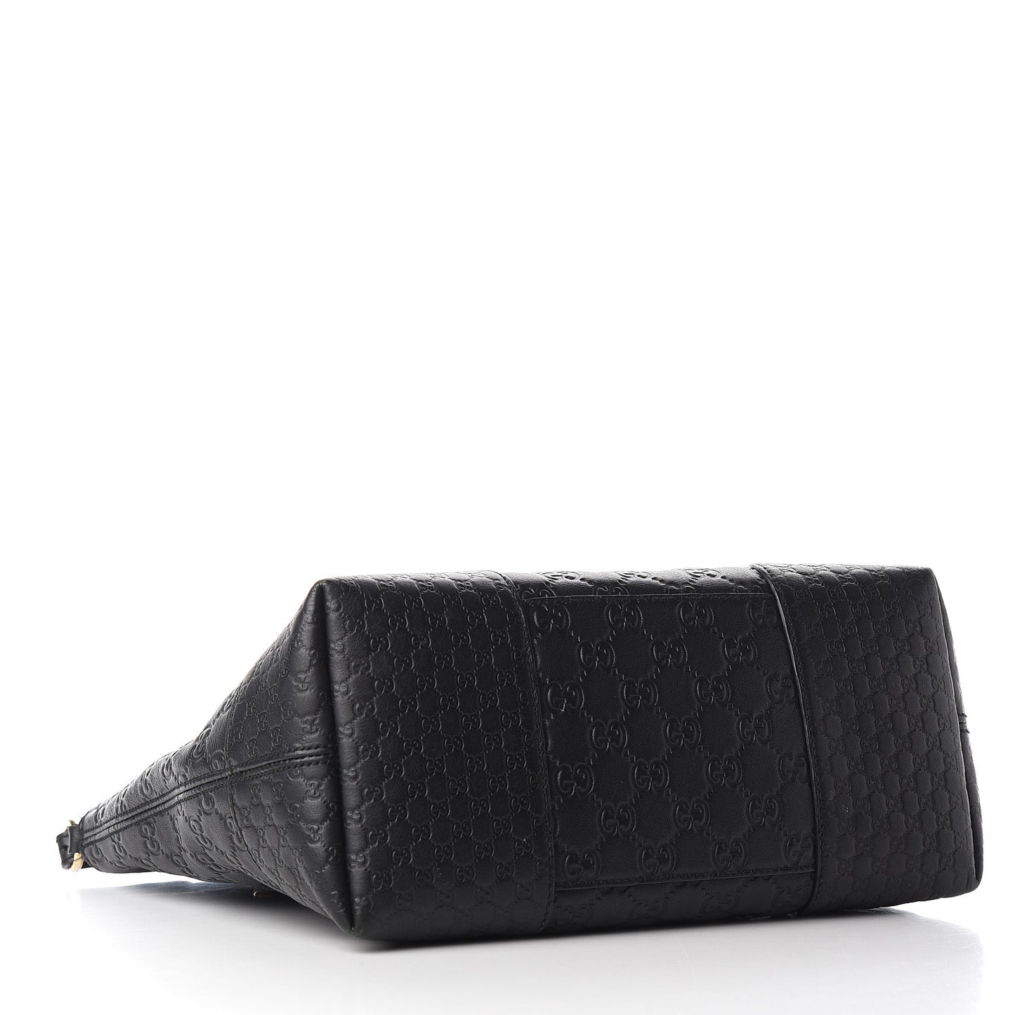 Guccissima Medium Bree Foldover Tote Black