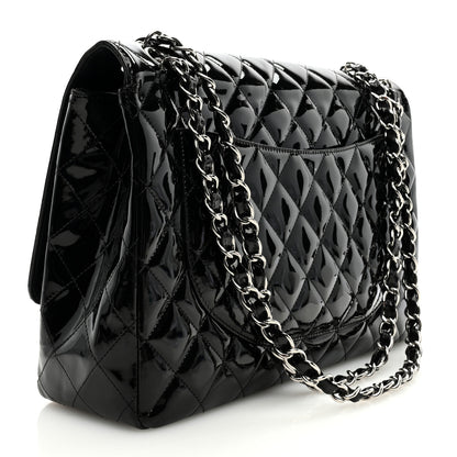 Chanel Patent Quilted Maxi Single Flap Black 3 of 10